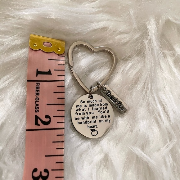 Teacher Appreciation Keychains | 3 Metal Keychains for Teachers - Picture 10 of 11